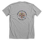 ?????????, a Athletic Heather Premium Unisex Tee (back-view)