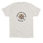 ?????????, a Vintage White Premium Cotton Tee (back-view)