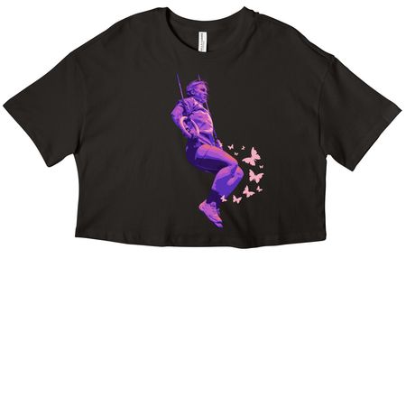 Lily Burkhead x CrossFit Semifinals 2026, a Black Women?s Cropped Cotton Tee