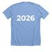 La caravana&nbsp;, a Heather Carolina Blue Premium Unisex Tee (back-view)