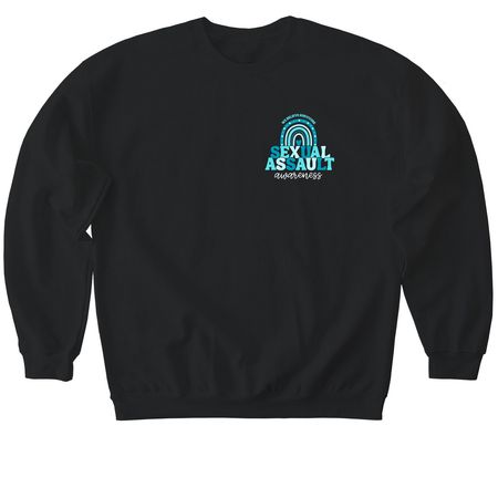S.A.A.M&nbsp;, a Black Softstyle Crewneck Sweatshirt