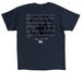 Franklin's Warbow | 1776, a Navy Classic Unisex Tee (back-view)