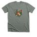 Flowers and pets, a Deep Heather Premium Unisex Tee