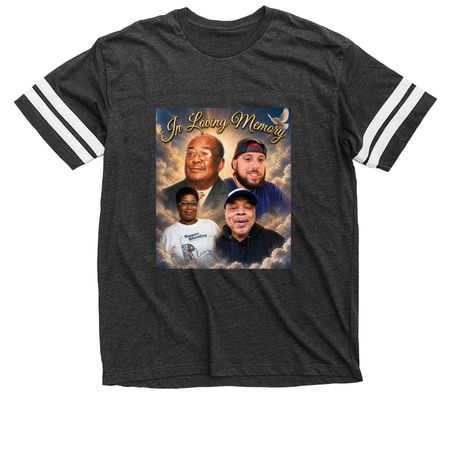 Jackson Brooks Memorial Campaign, a Vintage Smoke / White Football Jersey Tee