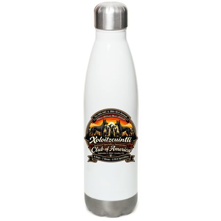 2026 National Specialty Weekend Water Bottle, a White Stainless Steel Water Bottle