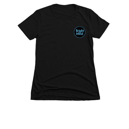 Bright Mind, a Black Women's Slim Fit Tee