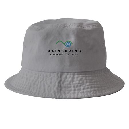 Mainspring Pride- Hats, a Grey Printed Bucket Hat