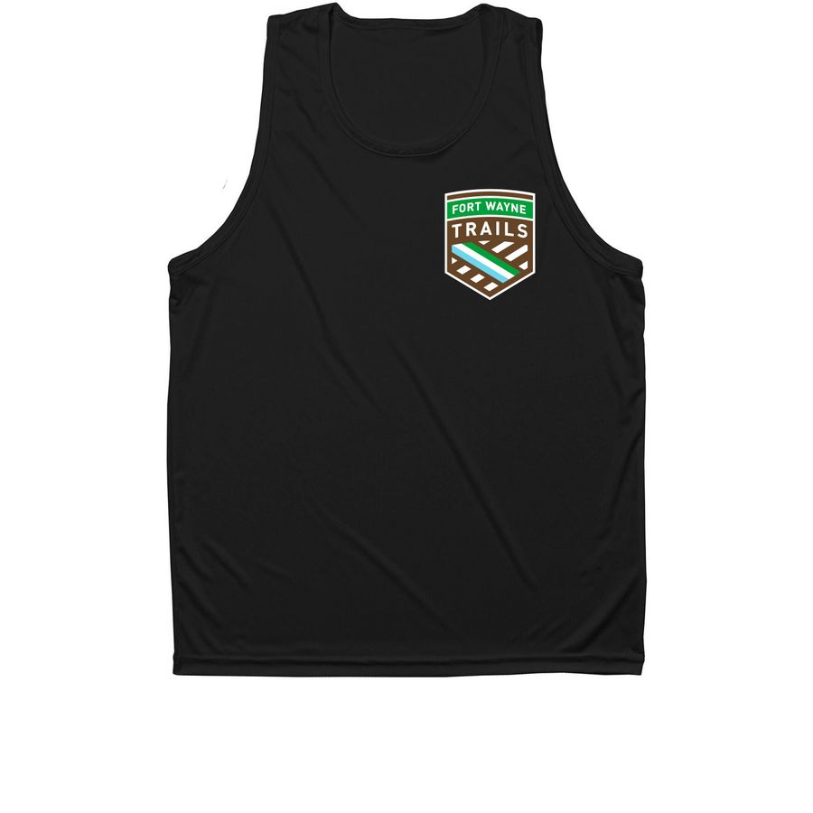Fort Wayne Trails Activewear, a Black Unisex Performance Tank