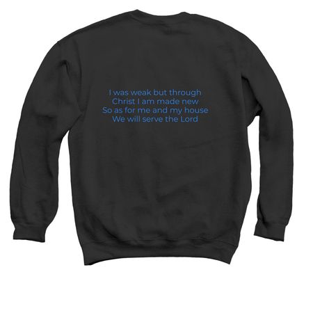 As For Me, a Black Crewneck Sweatshirt