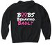 Boobs Behaving Badly, a Black Gildan Softstyle Pullover Hoodie (back-view)