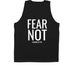 Set Apart, a Black Unisex Performance Tank (back-view)