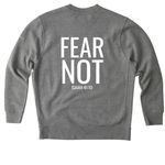 Set Apart, a Dark Grey Heather Nike Club Fleece Crewneck Sweatshirt (back-view)