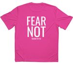 Set Apart, a Neon Pink Classic Performance Tee (back-view)