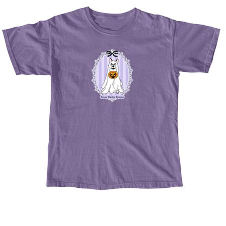 TXHR - Ghostly Treats, a Grape Comfort Colors Unisex Tee