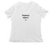 Inspired By the Comment Section, a White Women's Relaxed V-Neck Tee