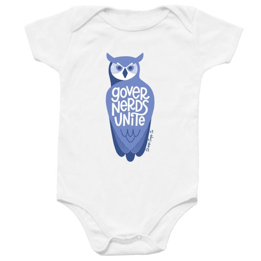 Governerds Unite Owl (Purple) Infant Onesie