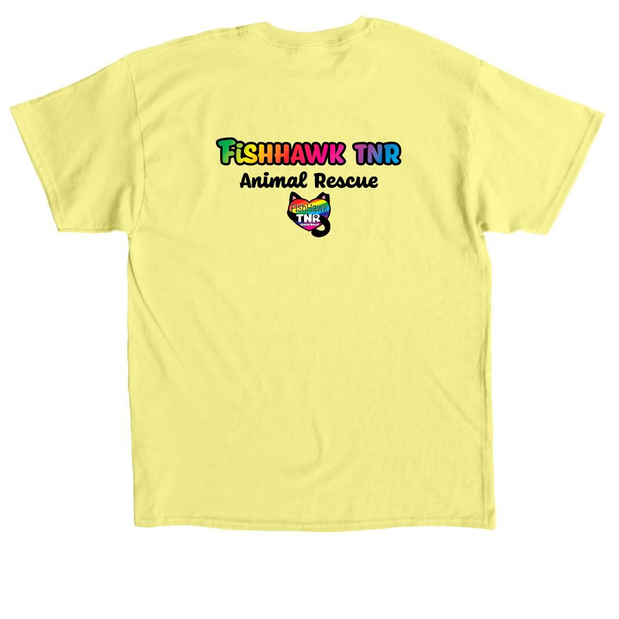 Save Animals with Pride!, a Cornsilk Classic Unisex Tee (back-view)
