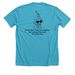 Official Florida Man 40 Survival Tee, a Heather Aqua Premium Unisex Tee (back-view)