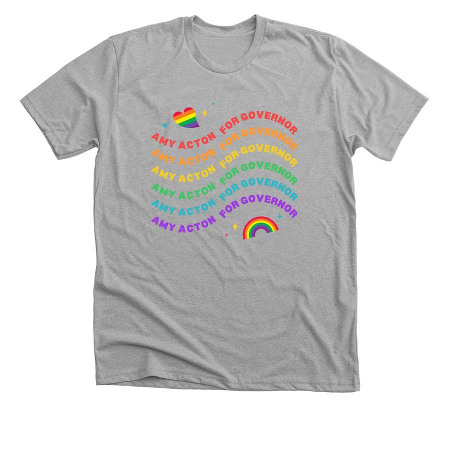 Amy Acton for Governor, a Athletic Heather Premium Unisex Tee