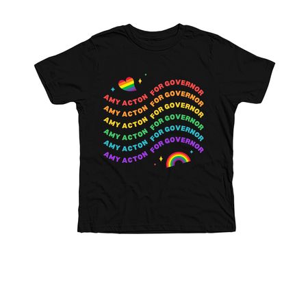 Amy Acton for Governor, a Solid Black Blend Premium Youth Tee