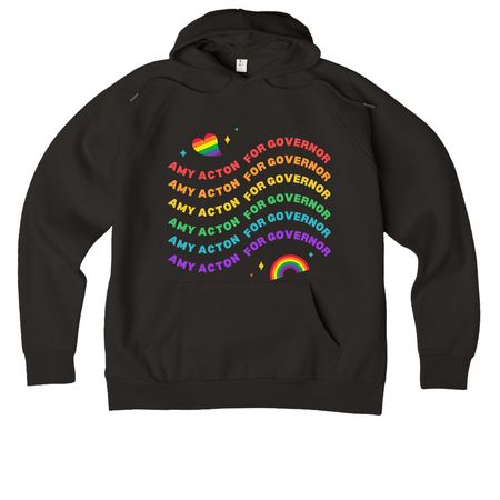 Amy Acton for Governor, a Deep Black Allmade Organic CVC Pullover Hoodie