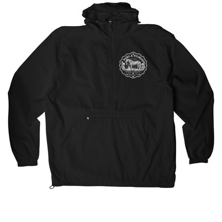 Jackets, a Black Packable Anorak