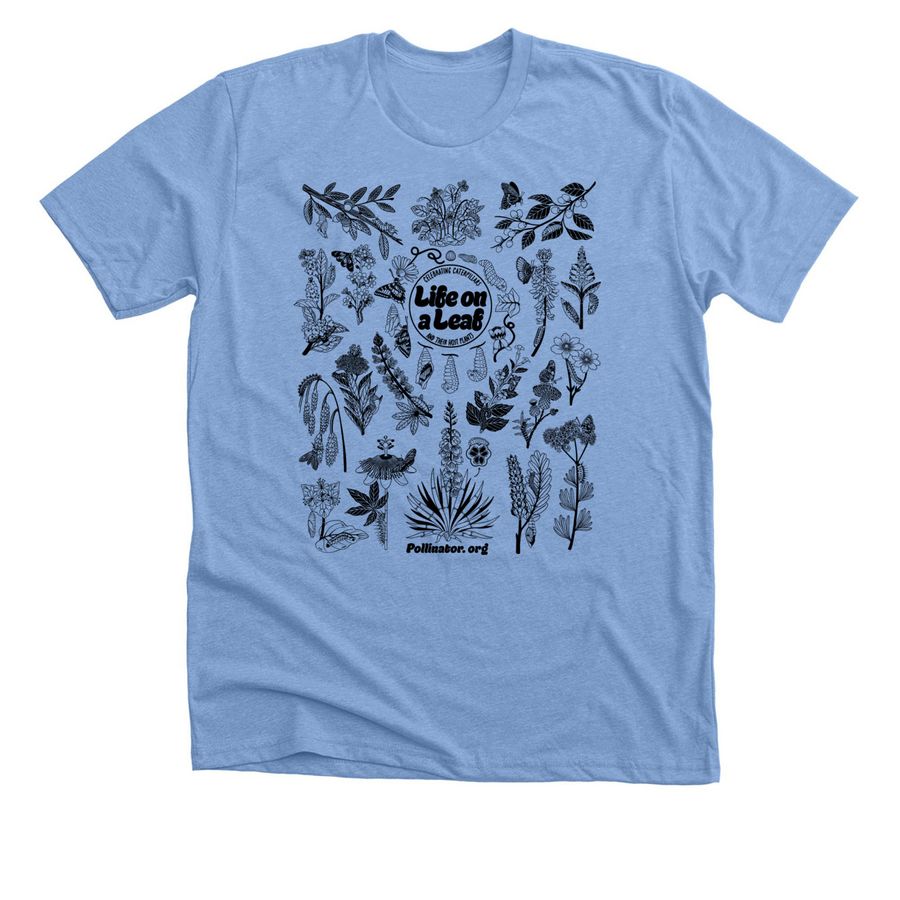 Pollinator Week 2026 Light Color Shirts, a Heather Carolina Blue Premium Unisex Tee