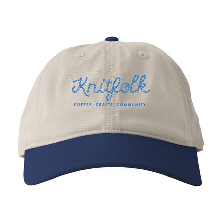 Knitfolk Hats, a Oyster/ Pacific Printed Eco Baseball Cap