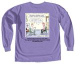 25th Fibromyalgia Awareness Day Shirt, a Violet Comfort Colors Long Sleeve Tee (back-view)