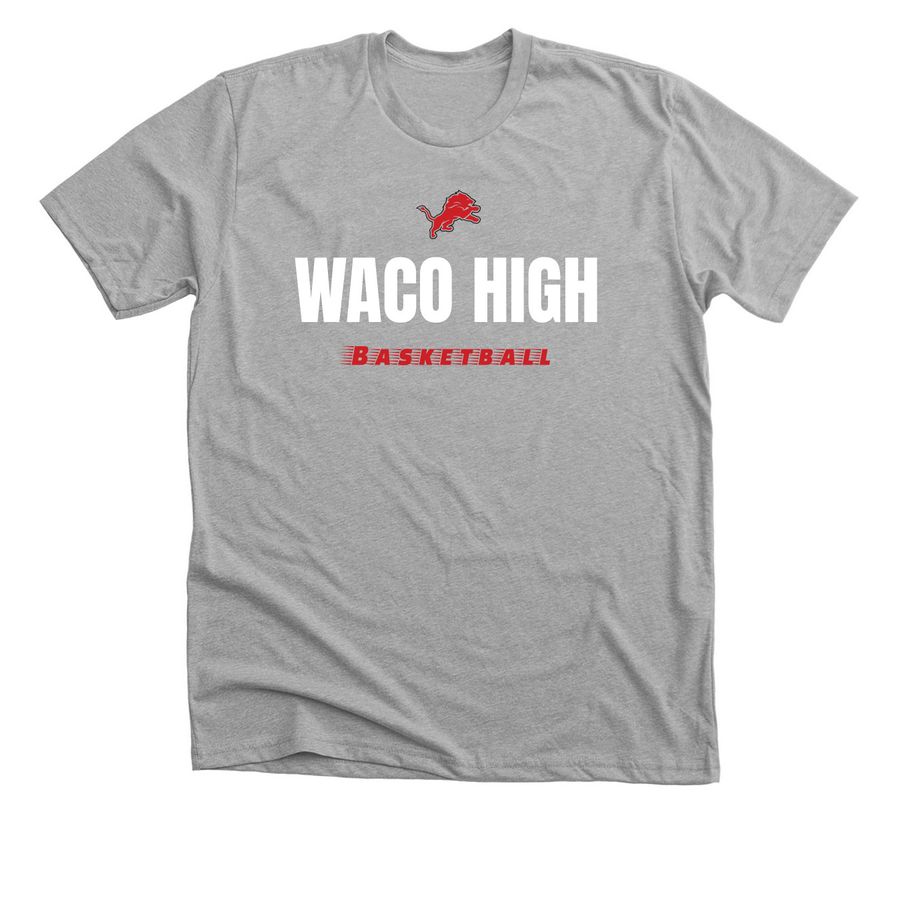 Waco Lion Basketball, a Athletic Heather Premium Unisex Tee