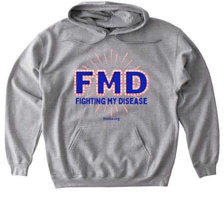 FMD - Fighting My Disease, a Sport Grey Gildan Softstyle Pullover Hoodie