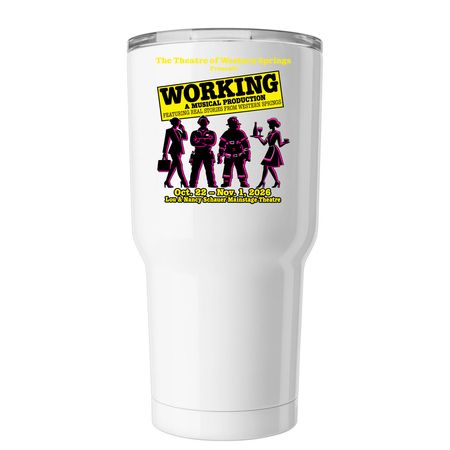Working Insulated Tumbler, a White Insulated Tumbler
