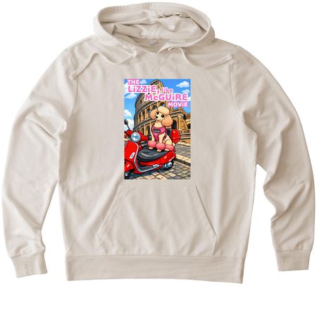 The Lizzie, Like McGuire Movie Poster, a White Sand Allmade Organic French Terry Pullover Hoodie
