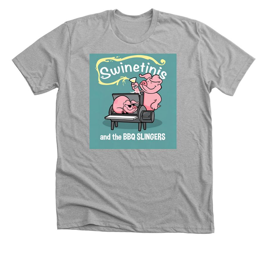 Swinetinis logo shirt, a Athletic Heather Premium Unisex Tee