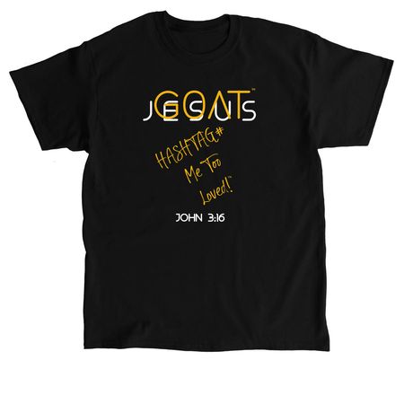 G.O.A.T. Jesus Collection [HT-GW]TM, a Black Classic Unisex Tee