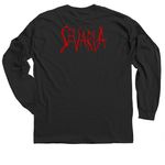 SUBMIT, a Black Classic Long Sleeve Tee (back-view)