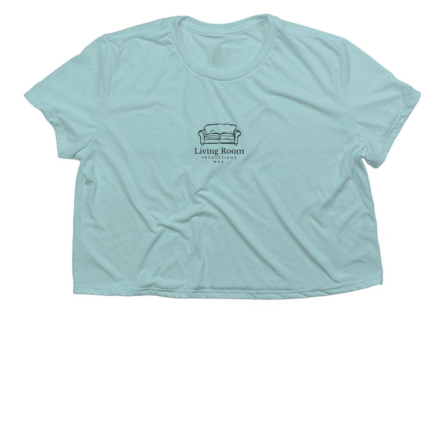 clothes!, a Dusty Blue Women?s Flowy Cropped Tee
