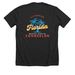 Licensed Florida Mental Health Counselor, a Dark Grey Heather Premium Unisex Tee (back-view)