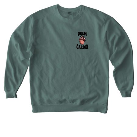 The Big Three, a Blue Spruce Comfort Colors Crewneck Sweatshirt
