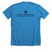 Shake It Off, a Neon Blue Premium Unisex Tee (back-view)