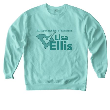 Campaign sweatshirt, a Chalky Mint Comfort Colors Crewneck Sweatshirt