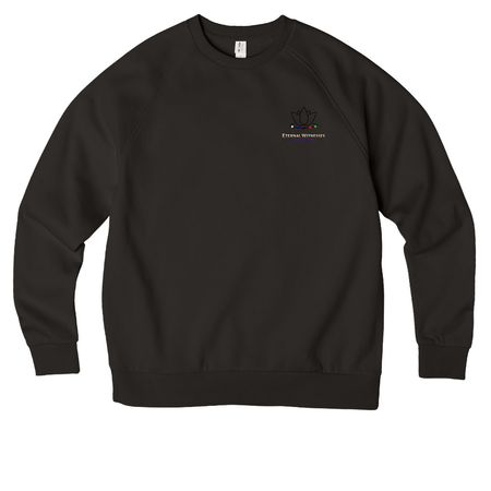 Minimal Sweatshirt, a Deep Black Allmade Organic CVC Crewneck Sweatshirt