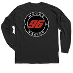 2026 Magee Racing Merch Drop, a Black Classic Long Sleeve Tee (back-view)