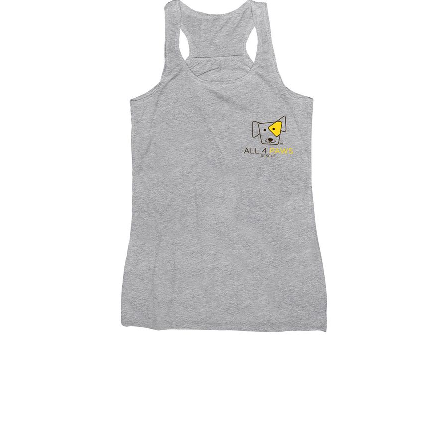 All 4 Paws Rescue: The Dog Days of Summer, a Athletic Heather Women's Racerback