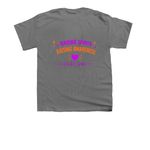 Cure GM1 Ghost for Halloween, a Charcoal Youth Unisex Tee (back-view)