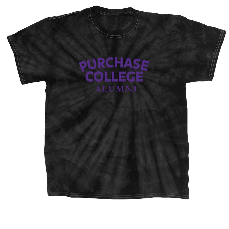 Purchase alumni gear, a Black Classic Tie Dye Tee