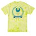 WINGS: Adult Field Trip T-shirt, a Lemon Lime Crystal Tie Dye Tee (back-view)