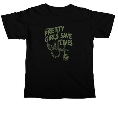 Women in Medicine, a Black Comfort Colors Unisex Tee