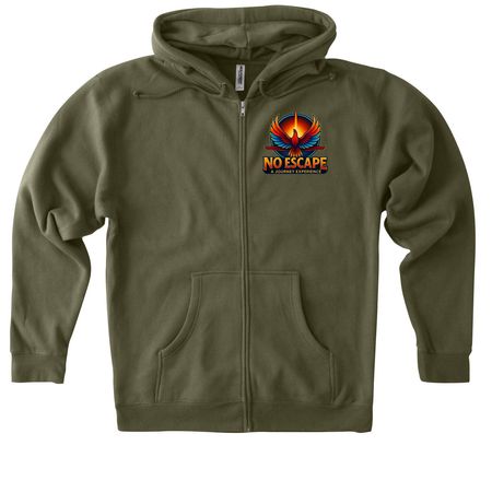 Our dual design Zip Hoodie, a Army Heavyweight Zip Up Hoodie