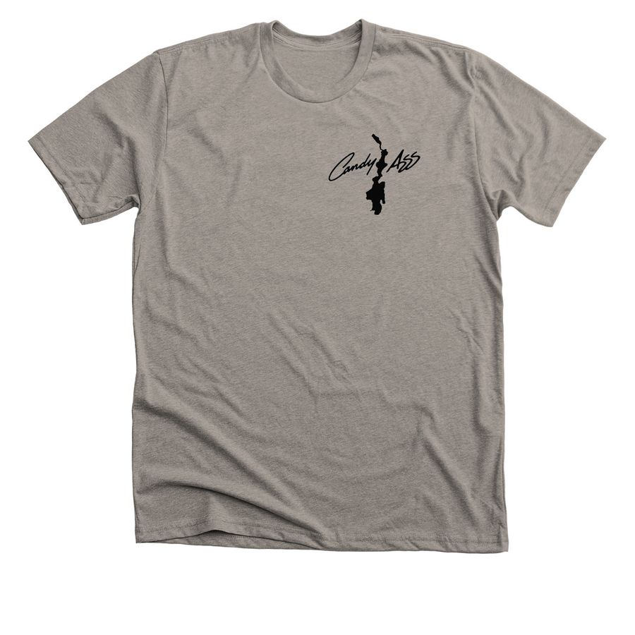 Candy Ass Lake & Logo, a Heather Stone Premium Unisex Tee